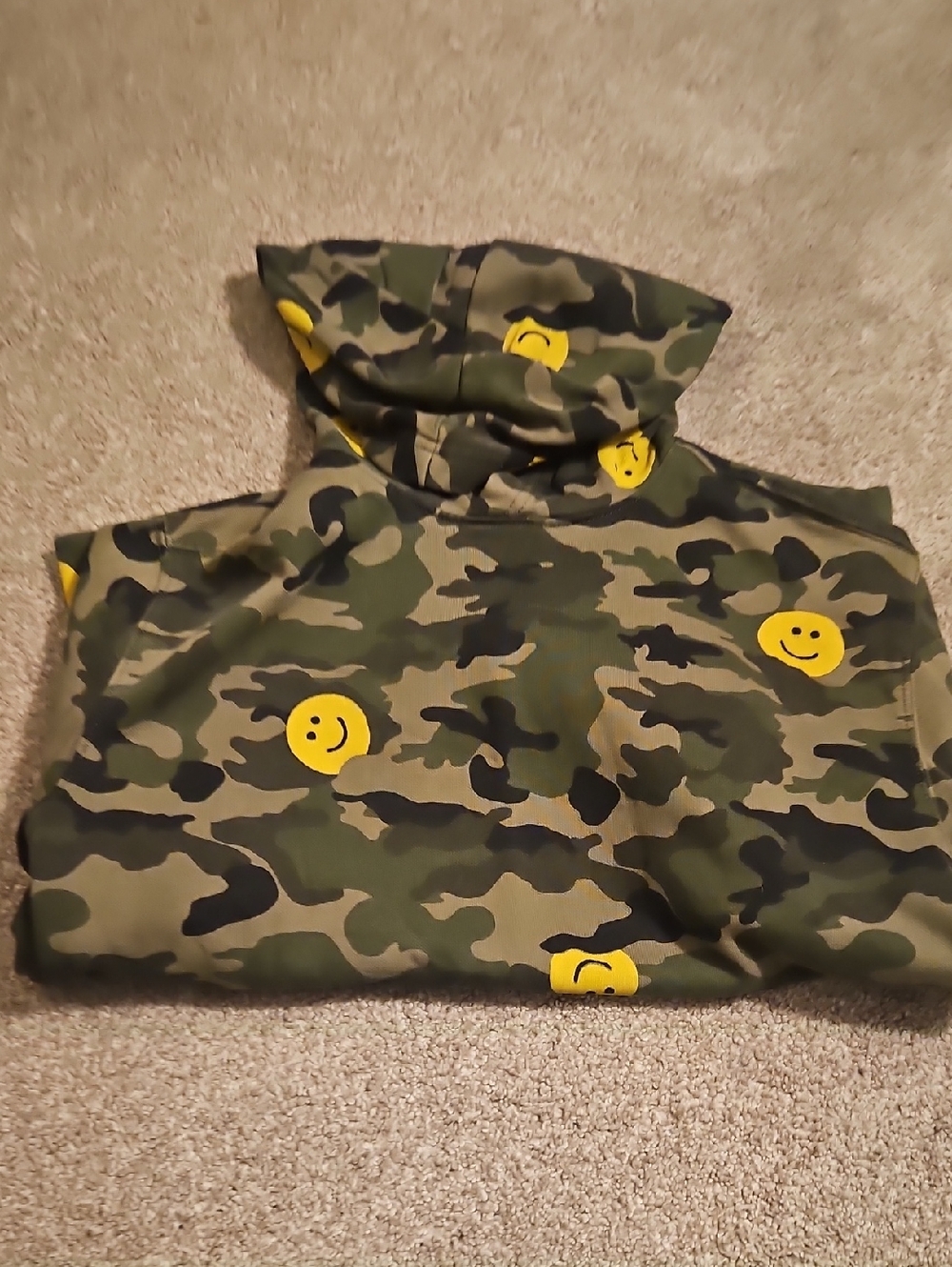 Old Navy Olive Green Camo Pullover Hoodie